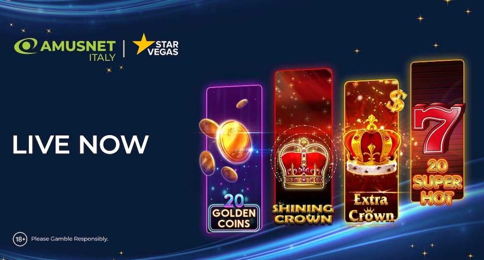 Amusnet Italy Partners with StarVegas to Boost Italian Casino Offerings with Classic Slot Titles