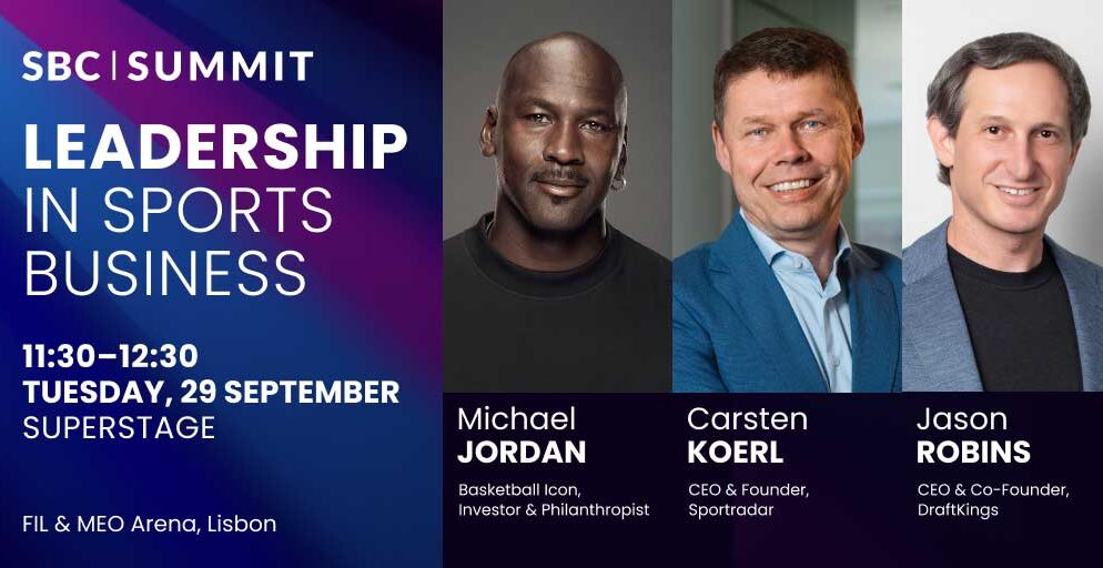 Michael Jordan, Carsten Koerl, and Jason Robins to Headline SBC Summit 2026 Leadership Keynote